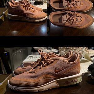 Nike Air Max Women's Athletic Shoes - Peach